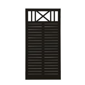 Trendyard Zwart Houten Tuinscherm Nostalgi 90 x 180 CM