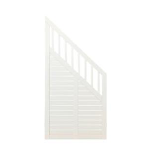 Trendyard Witte Houten Tuinscherm Met Schuine Kant Nostalgi 90 x 180/95 CM