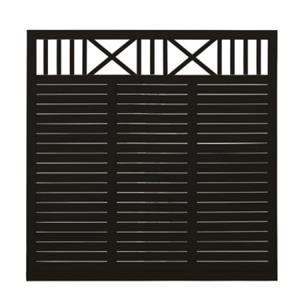 Trendyard Zwart Houten Tuinscherm Nostalgi 180 x 180 CM