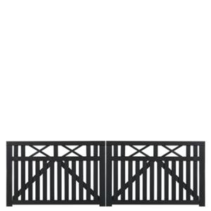 Trendyard Zwart Houten Dubbele Tuinpoort Vinesse 300 x 98 CM