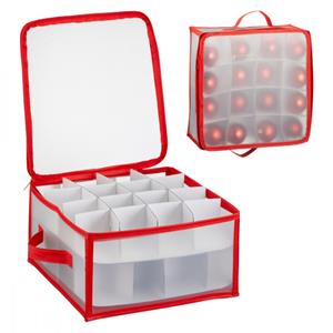 2x stuks kerstballen opruimen/opbergen opbergboxen voor 32 kerstballen 30 x 3 - kerstballen boxen/dozen