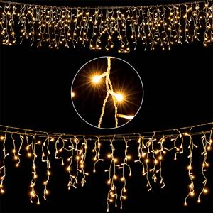 deuba LED Lichterkette Regen Innen Außen Warmweiß Kaltweiß Lichternetz Lichtervorhang Beleuchtung Außen Innen Weihnachten Weihnachtsdeko