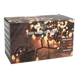 Svenska Living Kerstverlichting Warm Wit Buiten 500 Lampjes 1000 Cm Inclusief Timer En Dimmer - Kerstverlichting Kerstboom