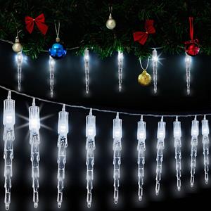Monzana Ijspegelverlichting Kerst 80 LED&acute;s Wit 13m