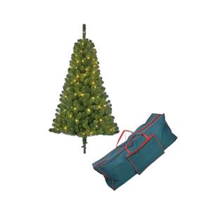 Kunst kerstboom Black Box Charlton 340 tips met licht 155 cm inclusief opbergzak -