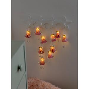 KONSTSMIDE Led-lichtsnoer Kerst versiering Led deco-lampjes, pinkkleurige engel, aan/uit schakelaar, 10 warmwitte dioden (1 stuk)