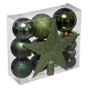 Cstore Kerstbal 18-delig Bouwpakket Camaieu Groen