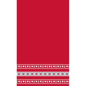 Duni 2x stuks kerst thema papieren tafelkleden/tafellakens scandinavisch 138 x 220 cm -