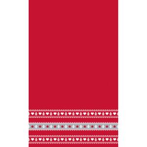 Duni 2x stuks kerst thema papieren tafelkleden/tafellakens scandinavisch 138 x 220 cm -