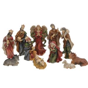 Set Van 11x Stuks Kerststal Beelden/kerstbeelden 3 Tot 10 Cm - Kerststallen