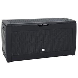 vidaXL Tuinbox 119x48x60 cm polypropeen antracietkleurig