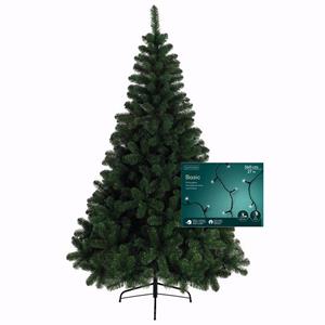 Kerstboom 240 cm incl. kerstverlichting lichtsnoer helder wit -