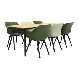 Hartman Sophie Studio Green&french/bella 220x95 Cm. - 7-delige Tuinset