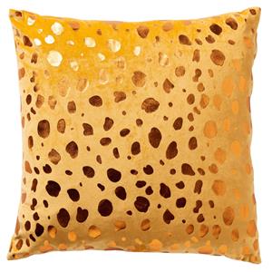 Dutch Decor Tino ierkussen Velvet 45x45 Cm Golden Glow - Geel