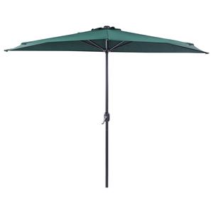 Beliani Galati - Halfronde Parasol-groen-polyester