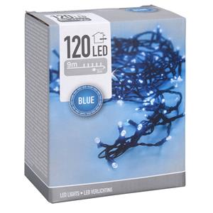 2x Stuks Kerstverlichting/feestverlichting Lichtsnoeren 120 Blauwe Leds 900 Cm - Kerstverlichting Kerstboom