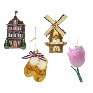 DECORIS DEASON DECORATIONS Decoris kersthanger roze/pantoffel/huis/molen 1 stuk