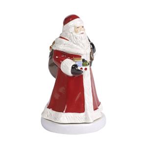 Villeroy & Boch Nostalgic Melody Santa drehend - mit Spieluhr 'Santa Claus is coming to town' 9x9x15 cm