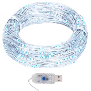 Vidaxl Lichtsnoer Met 400 Microled's Koudwit 8 Functies 40 M