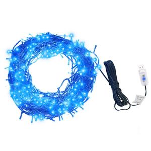 VidaXL Lichtsnoer Met 400 Led's Met 8 Lichteffecten 40 M Blauw