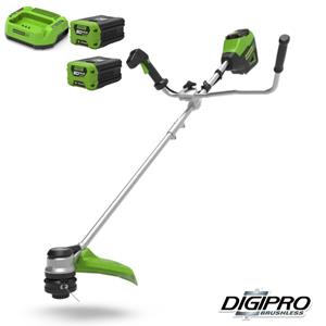 Greenworks 60V (2 x 2Ah accu) trimmer / bosmaaier