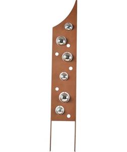 Locker Deco-windmolen Rusty Bubbles in roestlook, materiaalmix, 99 cm hoog