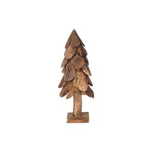 Dijk Natural Collections Decoratieve teak kerstboom-Antiek bruin-60cm