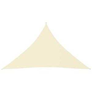 vidaXL Sonnensegel Oxford-Gewebe Dreieckig 3,5x3,5x4,9 m Creme 