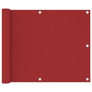 vidaXL Balkon-Sichtschutz Rot 75x600 cm Oxford-Gewebe 
