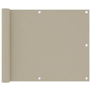 vidaXL Balkonscherm 75x300 cm oxford stof beige