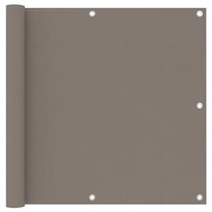 vidaXL Balkonscherm 90x400 cm oxford stof taupe