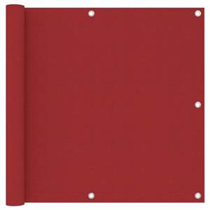 vidaXL Balkon-Sichtschutz Rot 90x600 cm Oxford-Gewebe 