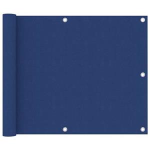 vidaXL Balkonscherm 75x400 cm oxford stof blauw