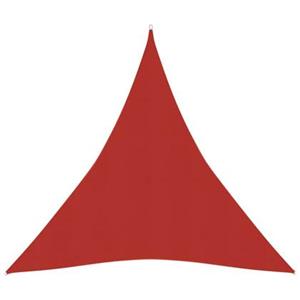 VidaXL Zonnezeil 160 g/m² 5x6x6 m HDPE rood