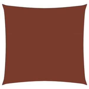 vidaxl Zonnescherm vierkant 3x3 m oxford stof terracottakleurig