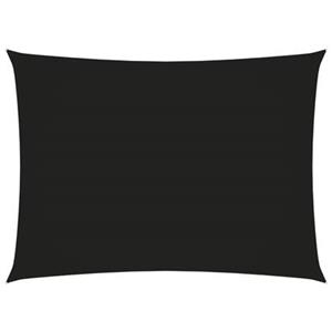 VidaXL Zonnescherm rechthoekig 2,5x4 m oxford stof zwart
