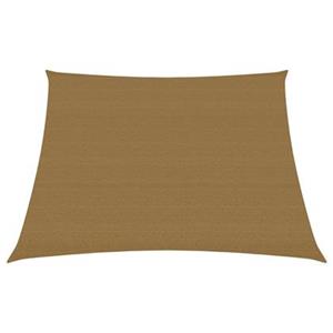 vidaXL Zonnezeil 160 g/m² 4/5x3 m HDPE taupe