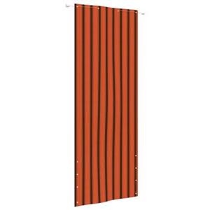 VidaXL Balkonscherm 80x240 cm oxford stof oranje en bruin