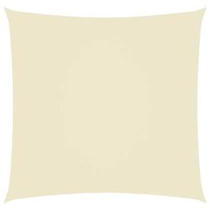 VidaXL Zonnescherm vierkant 3x3 m oxford stof crèmekleurig