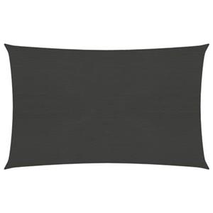 vidaXL Sonnensegel 160 g/m² Anthrazit 2,5x4 m HDPE 