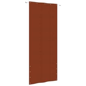 VidaXL Balkonscherm 100x240 cm oxford stof terracottakleurig