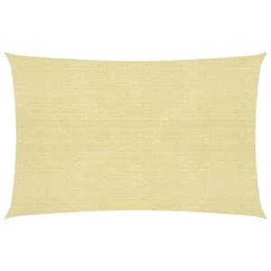 vidaXL Sonnensegel 160 g/m² Beige 3,5x4,5 m HDPE 