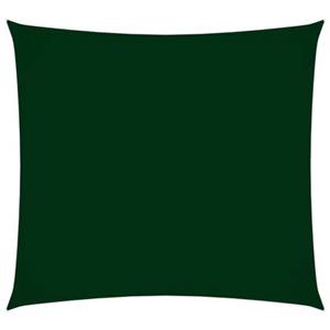 vidaXL Zonnescherm vierkant 3x3 m oxford stof donkergroen