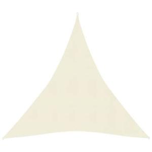 vidaXL Zonnezeil 160 g/m² 5x7x7 m HDPE crèmekleurig
