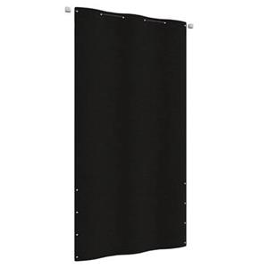 vidaXL Balkon-Sichtschutz Schwarz 120x240 cm Oxford-Gewebe 