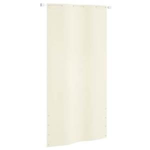 vidaXL Balkon-Sichtschutz Creme 120x240 cm Oxford-Gewebe 