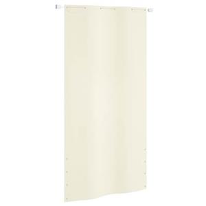 VidaXL Balkonscherm 120x240 cm oxford stof crèmekleurig