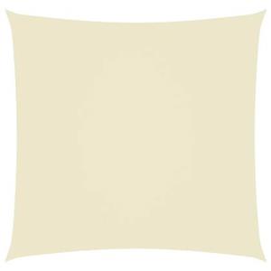 VidaXL Zonnescherm vierkant 4x4 m oxford stof crèmekleurig