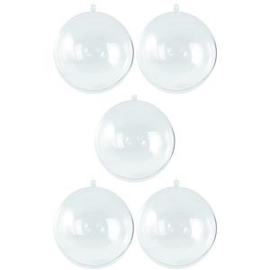 25x Transparante hobby/DIY kerstballen 7 cm -