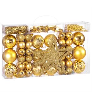 Casaria Christbaumschmuck Gold 66-tlg.